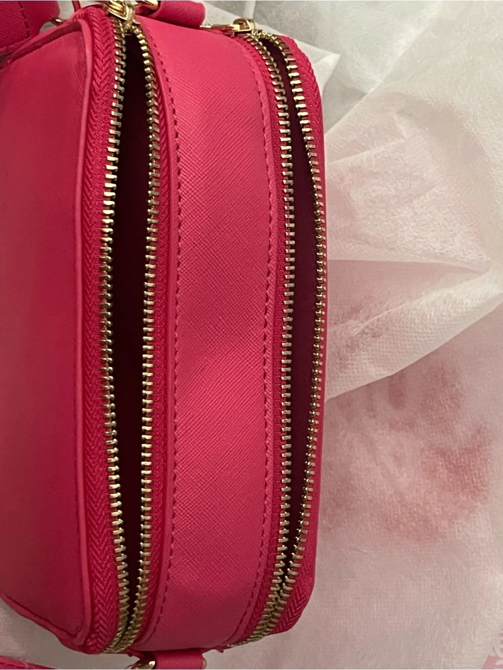 Valentino Orlandi pink camera bag new